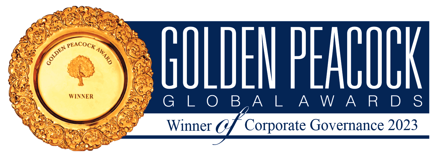 Golden Peacock, Winner of Corporate Governance 2023.